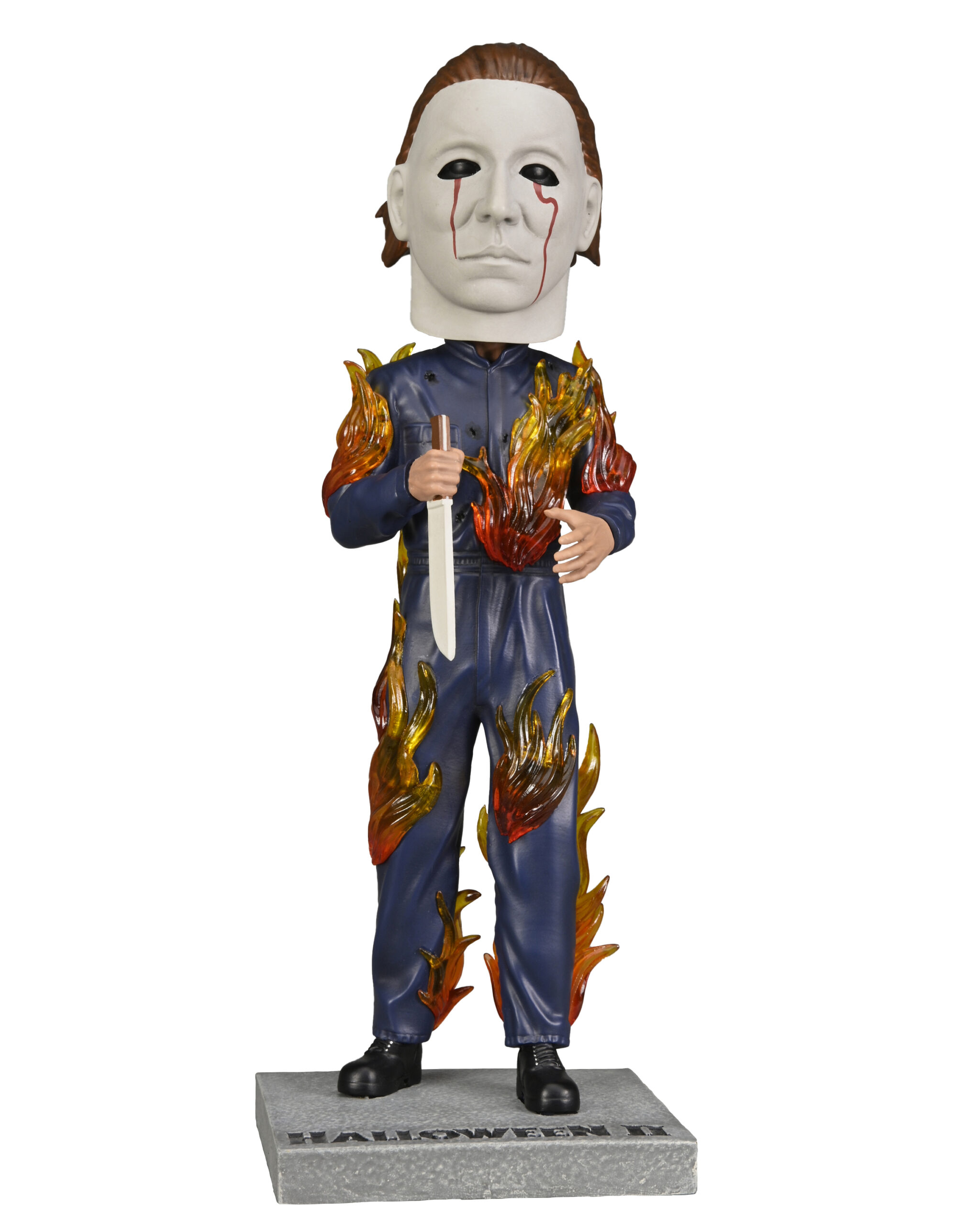 NECAOnline.com | Halloween 2 - Head Knocker - Michael Myers on Fire