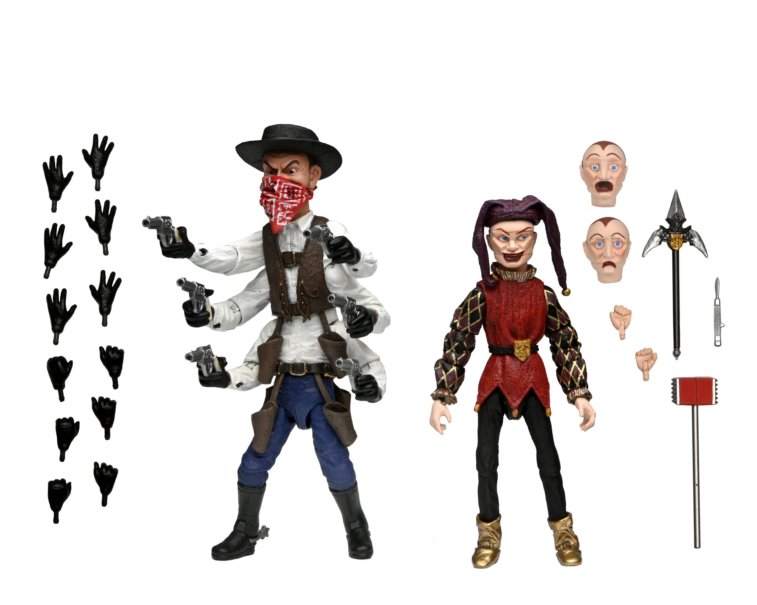 NECAOnline.com | Puppet Master - 7" Scale Action Figures - Ultimate Six-Shooter & Jester 2-pack