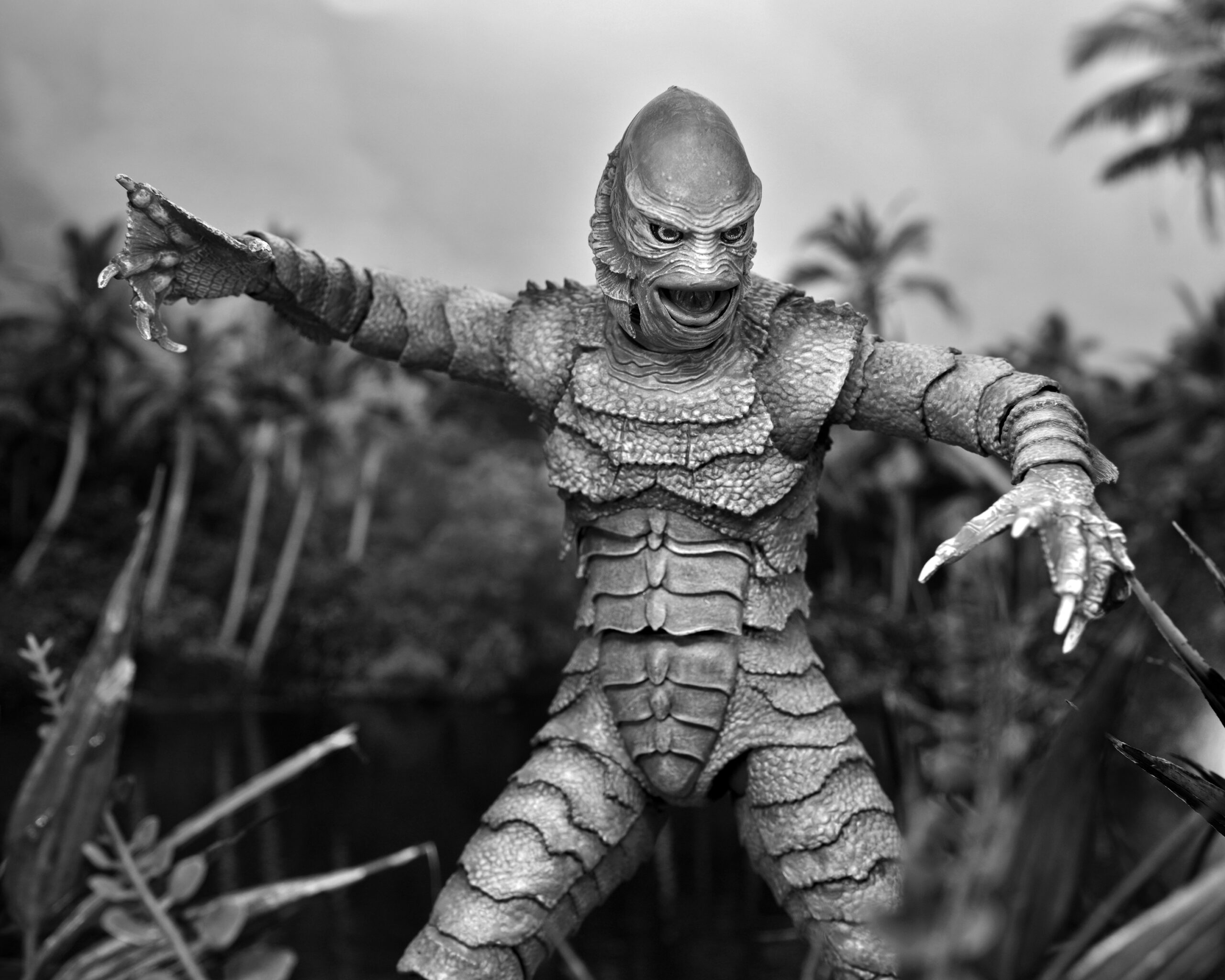 NECAOnline.com | Universal Monsters - 7” Scale Action Figure - Ultimate Creature from the Black Lagoon (B&W)
