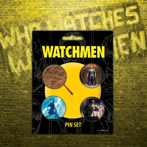 NECAOnline.com | DISCONTINUED - Watchmen – 4-Piece Pin Set – Behind You