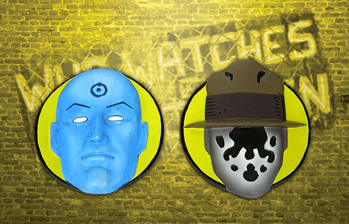 NECAOnline.com | DISCONTINUED - Watchmen – Sculpted Magnets – Rorschach and Dr. Manhattan