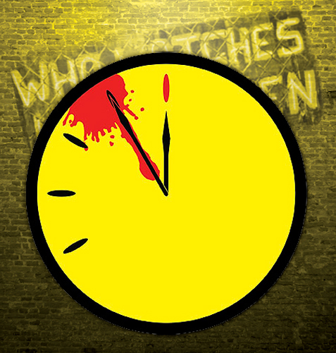 NECAOnline.com | DISCONTINUED - Watchmen – Embroidered Patch – Bloody Doomsday Clock