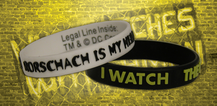 NECAOnline.com | DISCONTINUED - Watchmen – Rubber Bracelet Set – Rorschach/I Watch