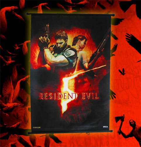 NECAOnline.com | Resident Evil 5 - Wall Scroll - Box Art **DISCONTINUED**