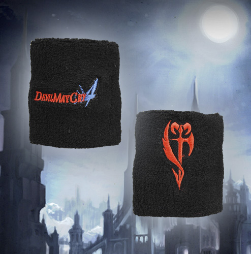 NECAOnline.com | DISCONTINUED - Devil May Cry 4 – Terrycloth Wristband – Crest and Logo