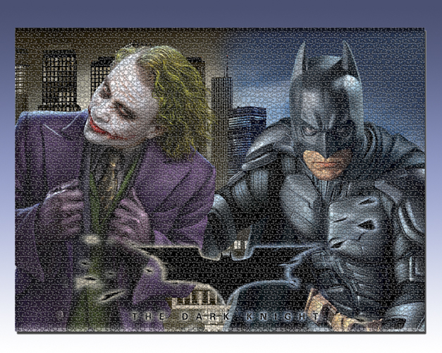 NECAOnline.com | The Dark Knight – 1000-Piece Jigsaw Puzzle – Batman and Joker ***DISCONTINUED***