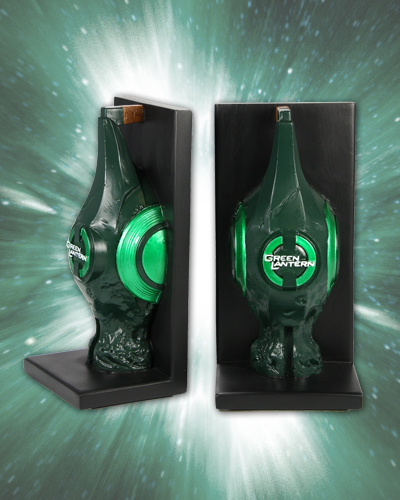 NECAOnline.com | DISCONTINUED - Green Lantern Movie – Sculpted Bookends – Lantern