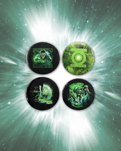 NECAOnline.com | DISCONTINUED - Green Lantern Movie – 4-Piece Pin Set – Green Lantern Corps